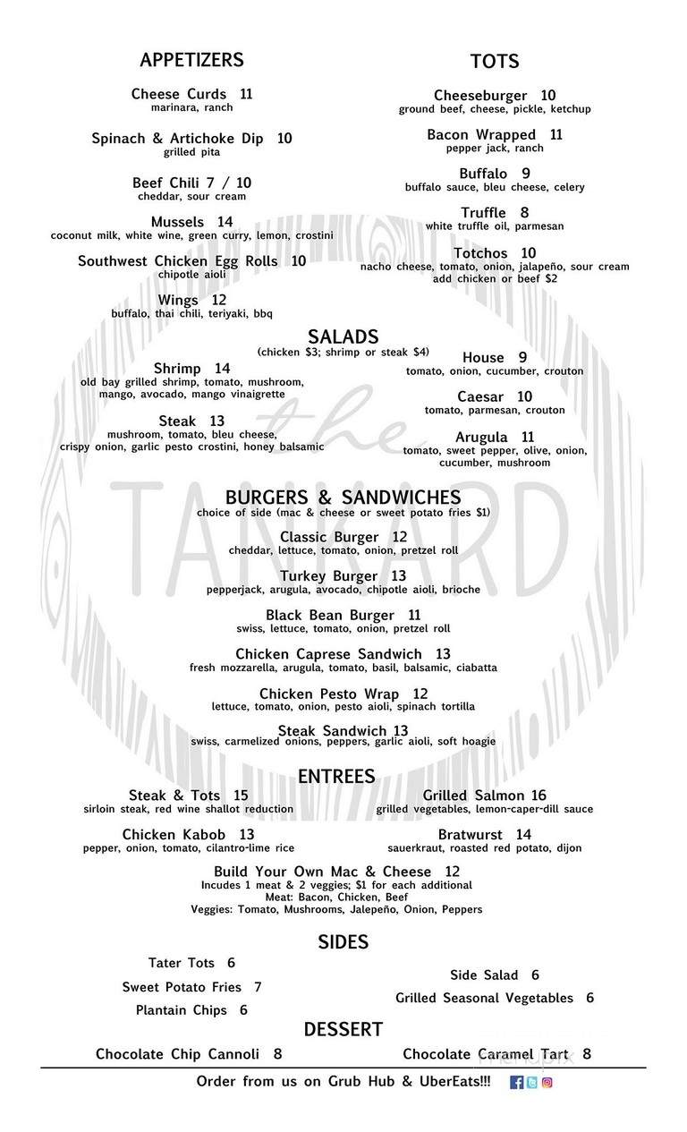 The Tankard - Chicago, IL menu_pic