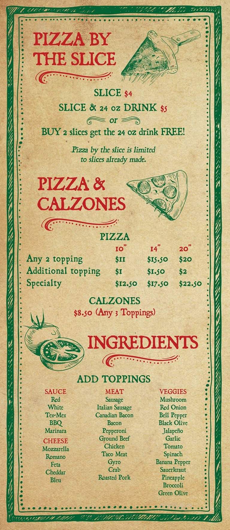 Johnny's Pizza and Slices - Davenport, IA menu_pic