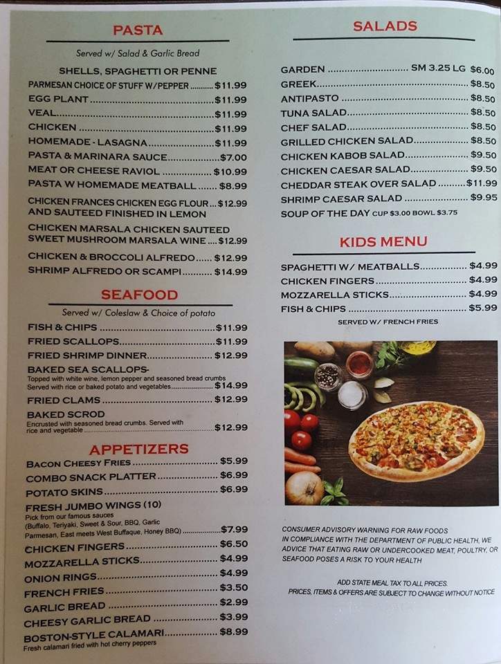 Kalamato's - Lebanon, CT menu_pic