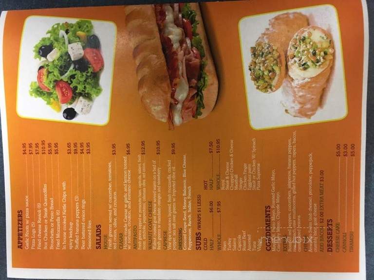 Perfetto Pasta & Pizza - Lancaster, NY menu_pic