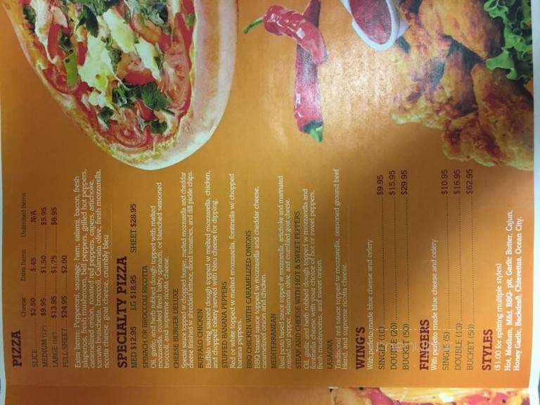 Perfetto Pasta & Pizza - Lancaster, NY menu_pic