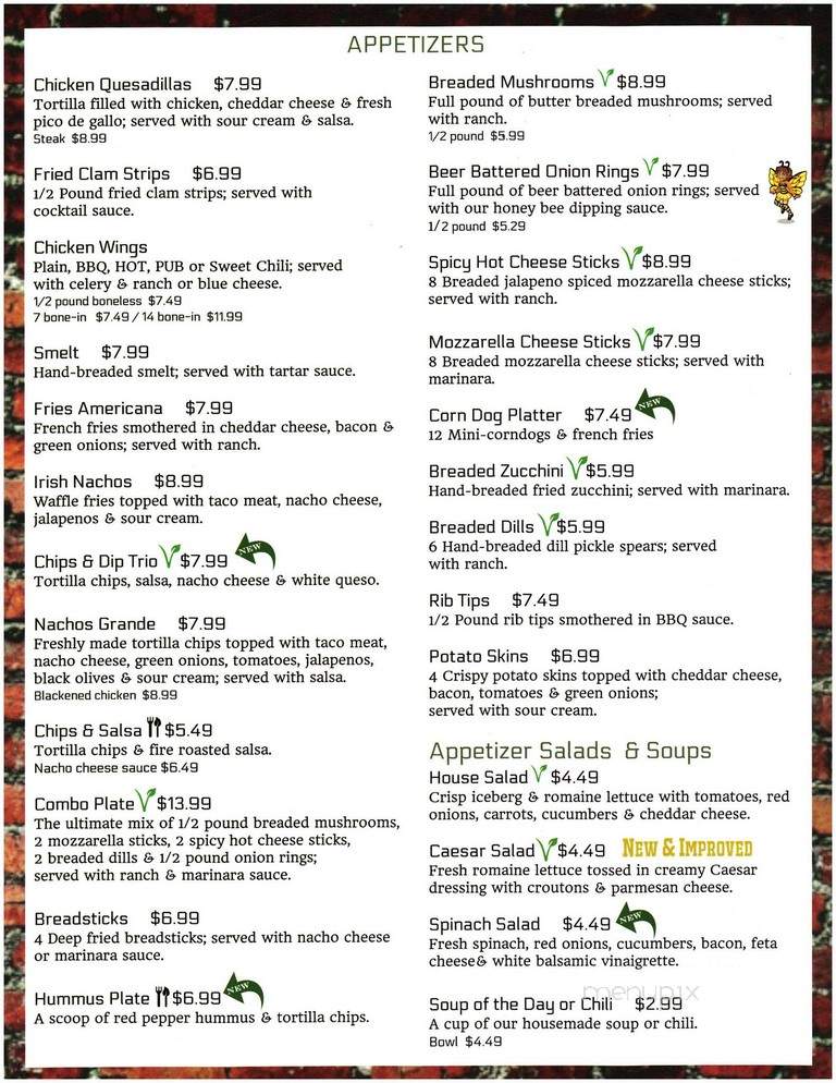 Legacy Pub - Lafayette, IN menu_pic