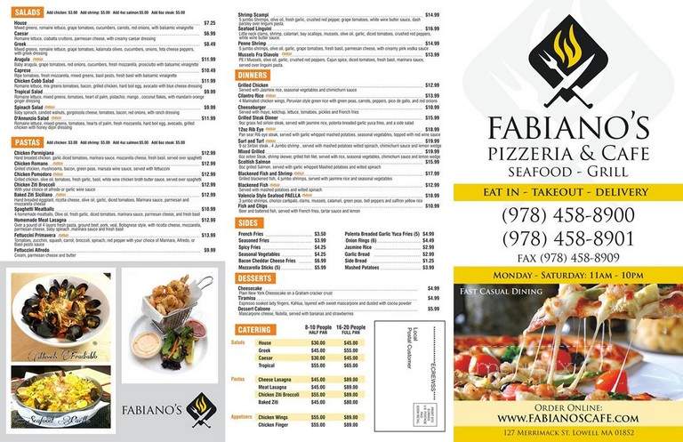 Fabiano's Pizzeria & Cafe - Lowell, MA