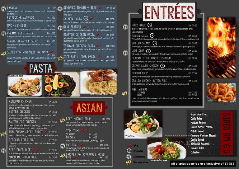 Red Card Cafe - San Diego, CA menu_pic