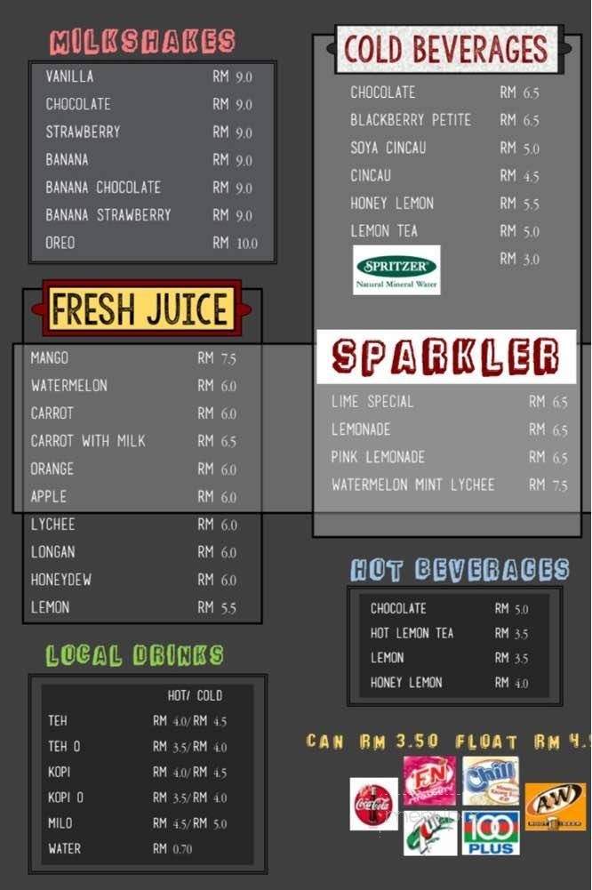Red Card Cafe - San Diego, CA menu_pic