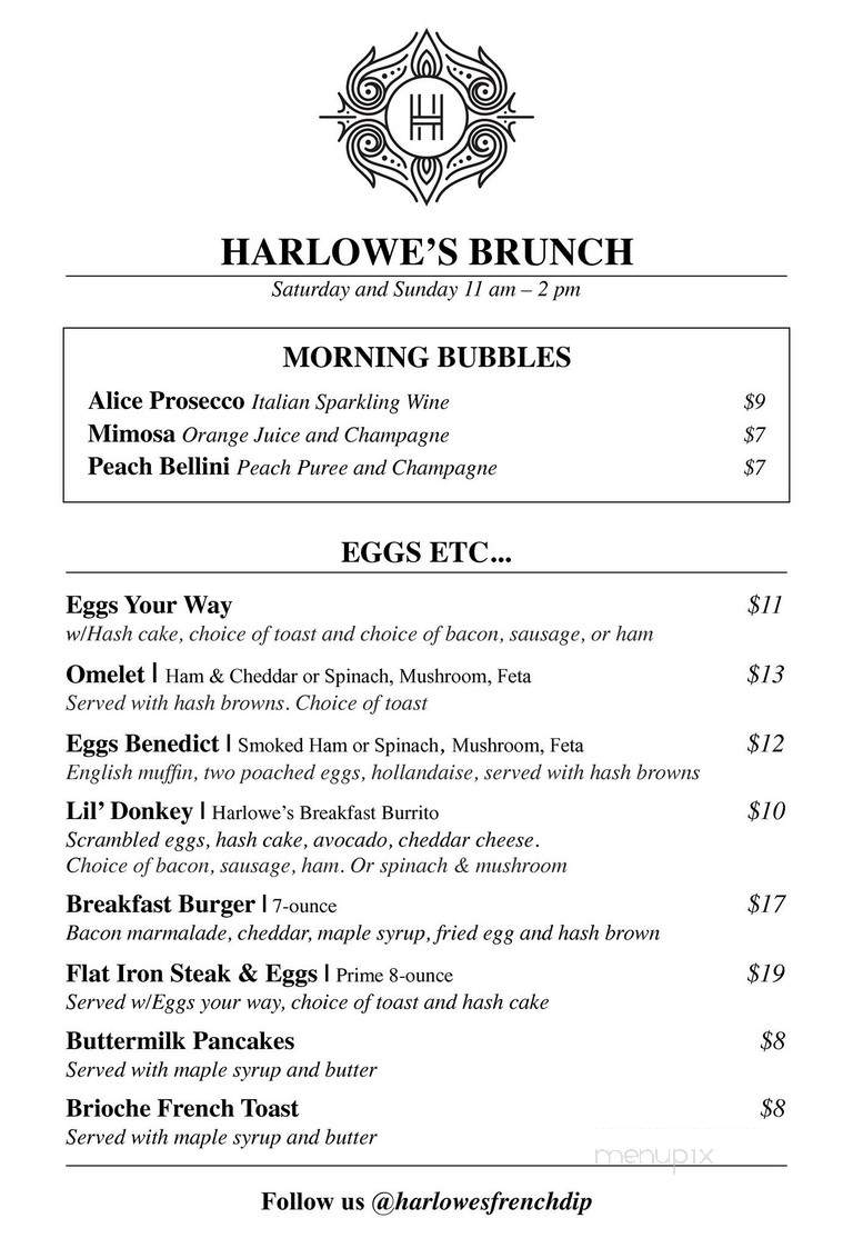 Harlowe's French Dip - Pasadena, CA menu_pic
