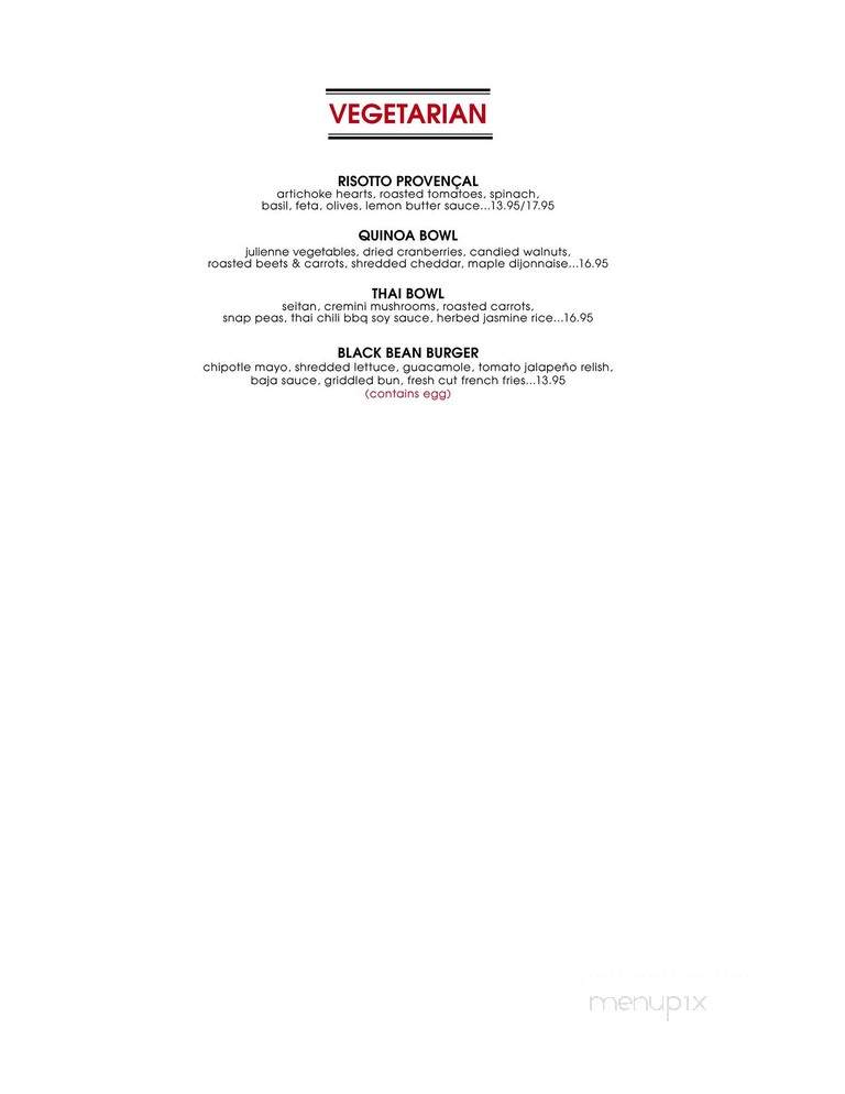 Burtons Grill & Bar - Charlotte, NC menu_pic