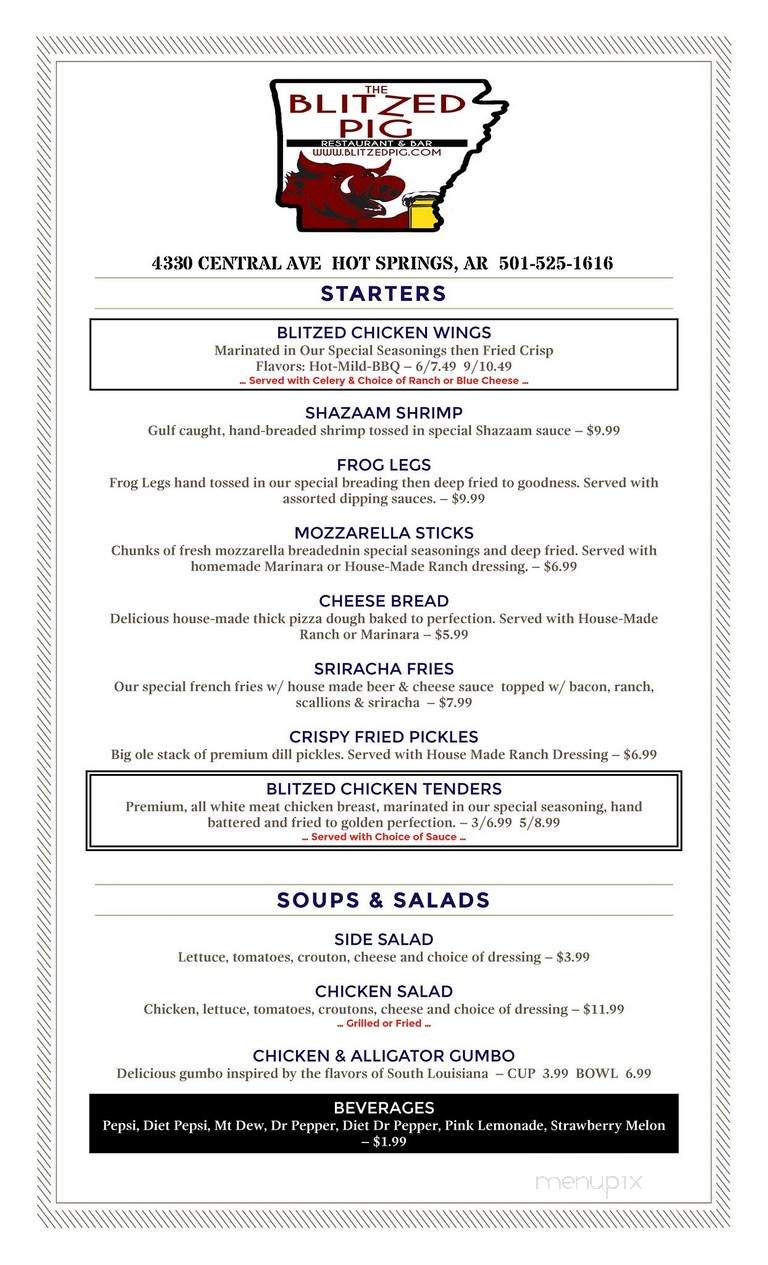 Doc N' Maggie's - Hot Springs, AR menu_pic