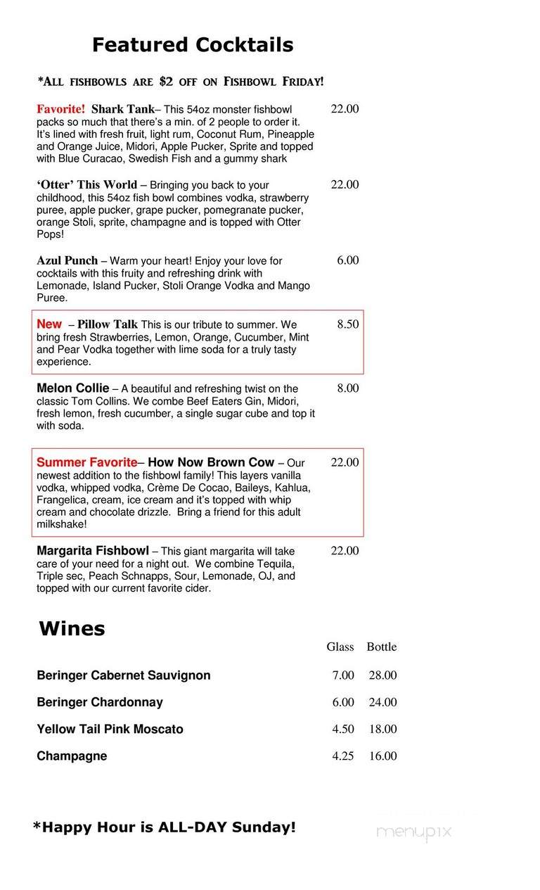 The Lucky Pint - Gresham, OR menu_pic