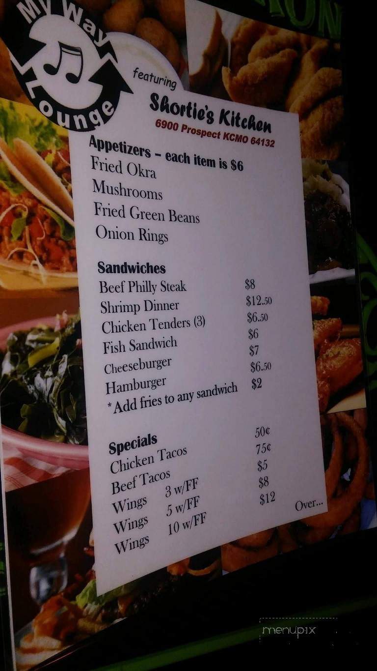 My Way Lounge - Kansas City, MO menu_pic