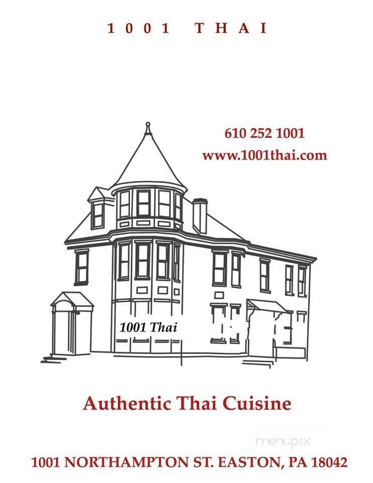 1001 Thai - Easton, PA menu_pic