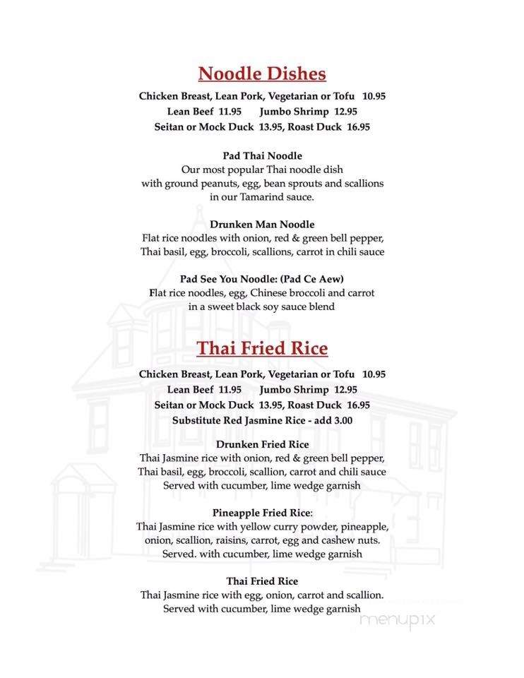1001 Thai - Easton, PA menu_pic