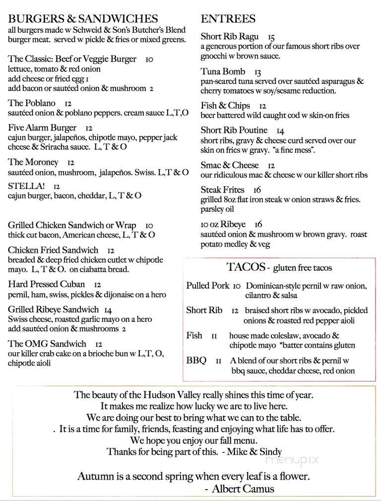 Scotchtown Craft Bar & Kitchen - Middletown, NY menu_pic