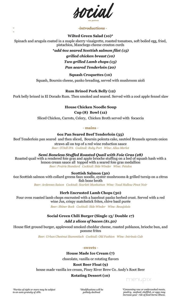 CB Social House - Springfield, MO menu_pic