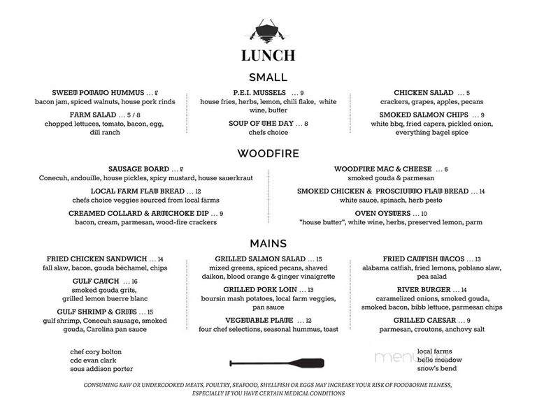 River - Tuscaloosa, AL menu_pic