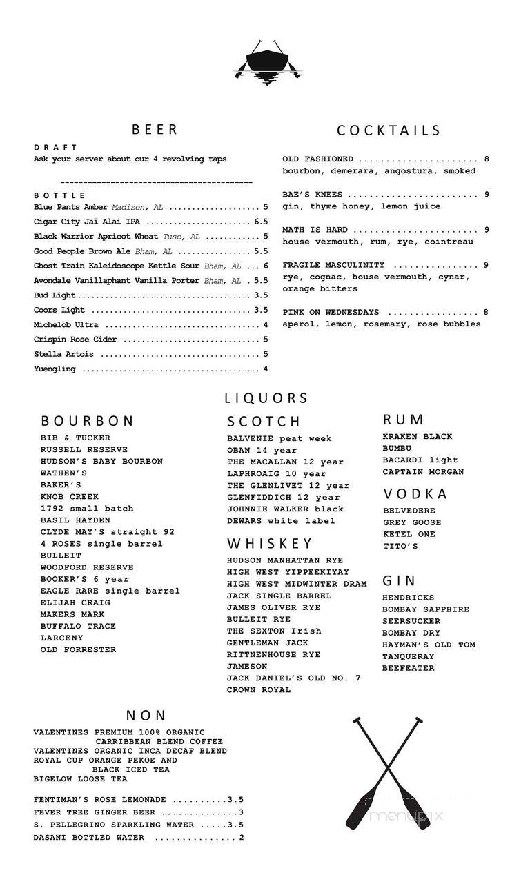 River - Tuscaloosa, AL menu_pic