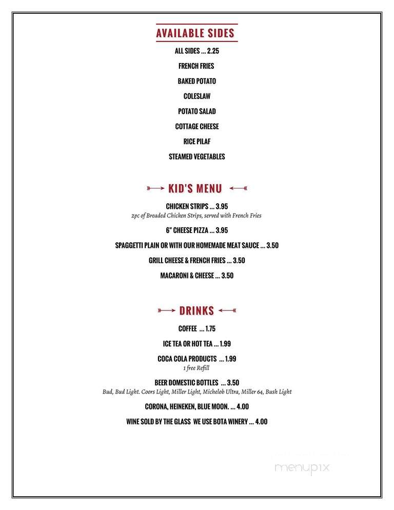 Mike's Pizza & Steakhouse - Ottumwa, IA menu_pic