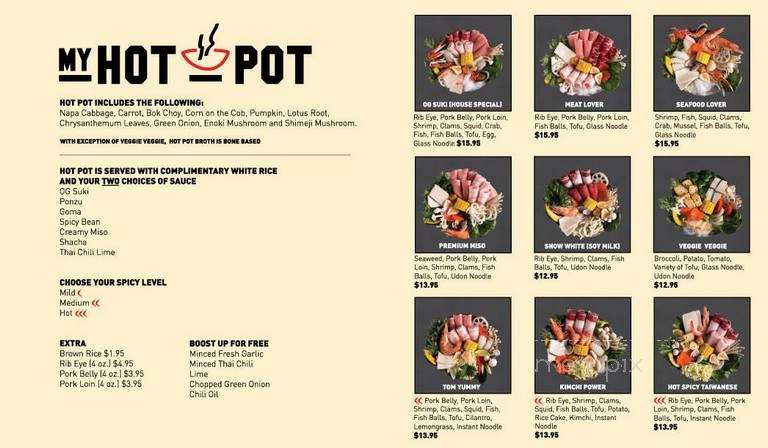 My Hot Pot - Santa Clarita, CA menu_pic