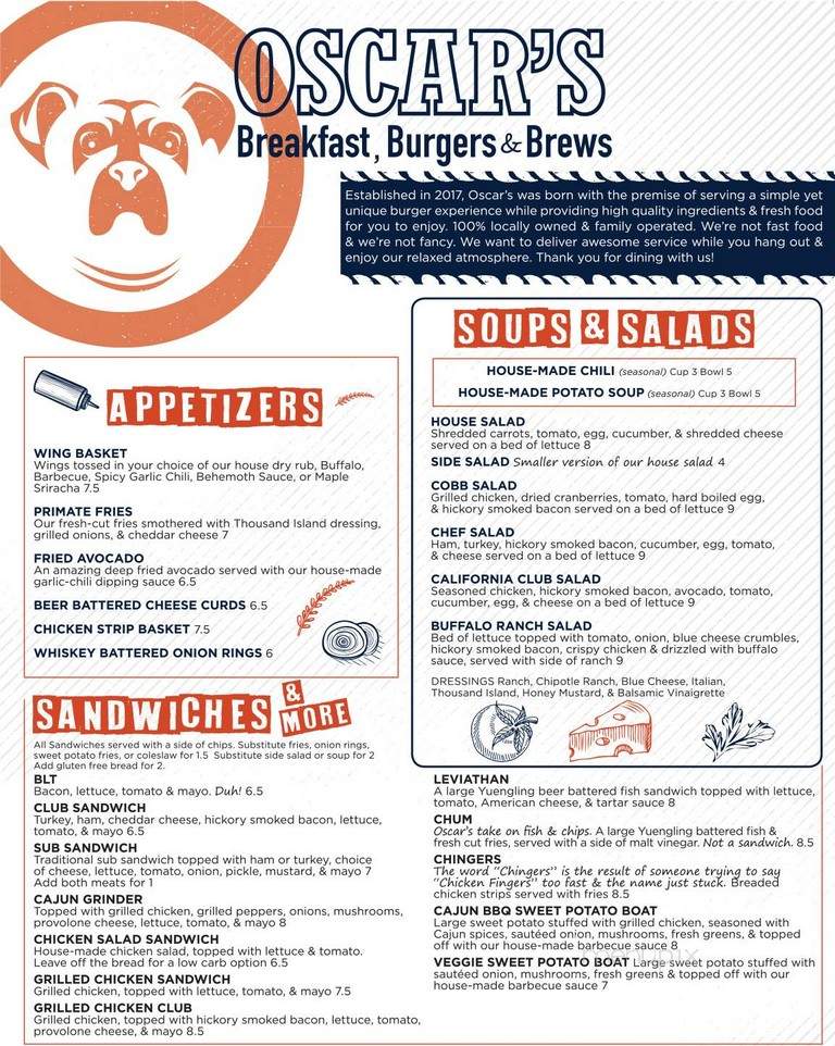 Oscar's Breakfast, Burgers & Brews - Barboursville, WV