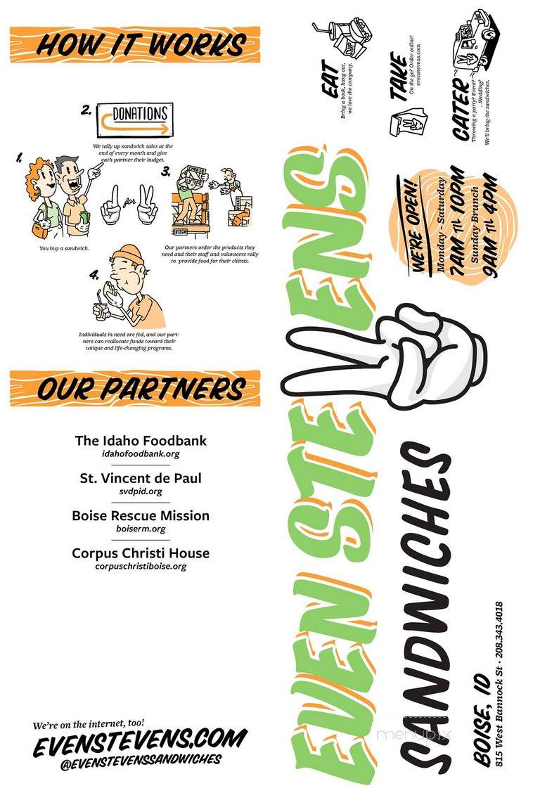 Even Stevens - Boise, ID menu_pic