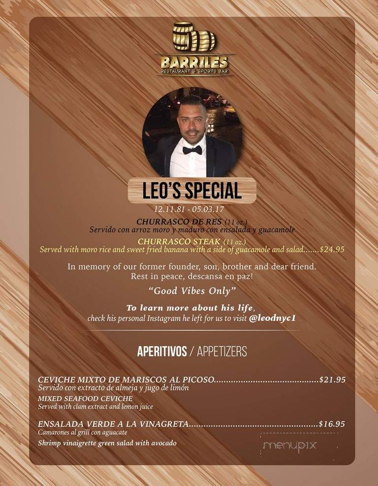 Barriles Restaurant and Sports Bar - Jackson Heights, NY