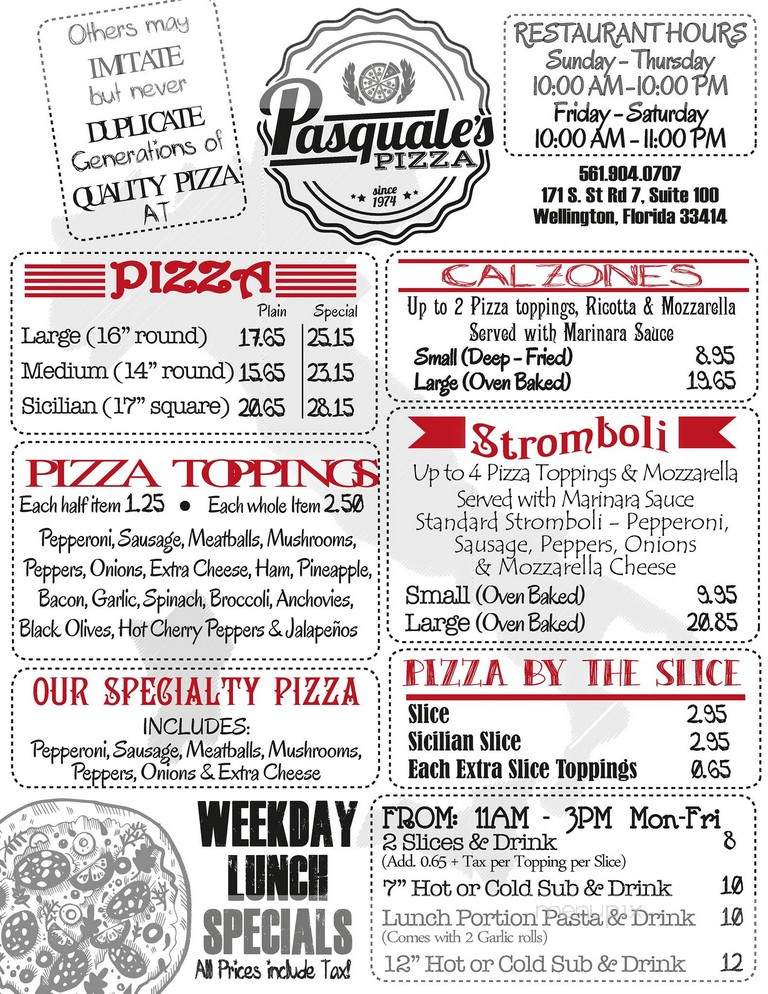 Pasquales Pizza & Italian Eatery - Wellington, FL