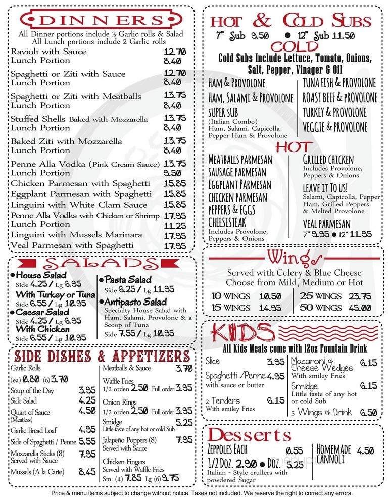 Pasquales Pizza & Italian Eatery - Wellington, FL menu_pic