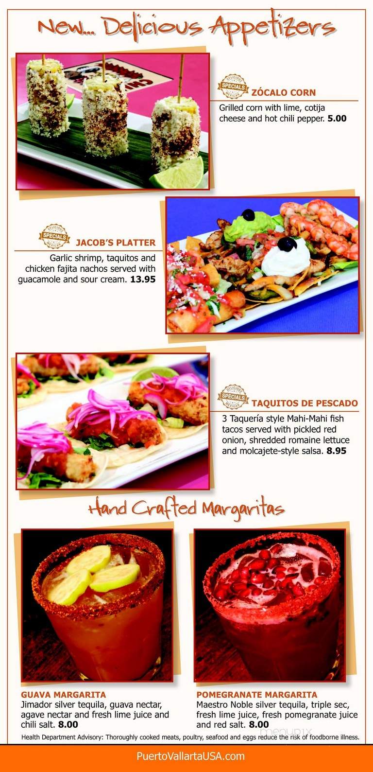 Puerto Vallarta - Danbury, CT menu_pic