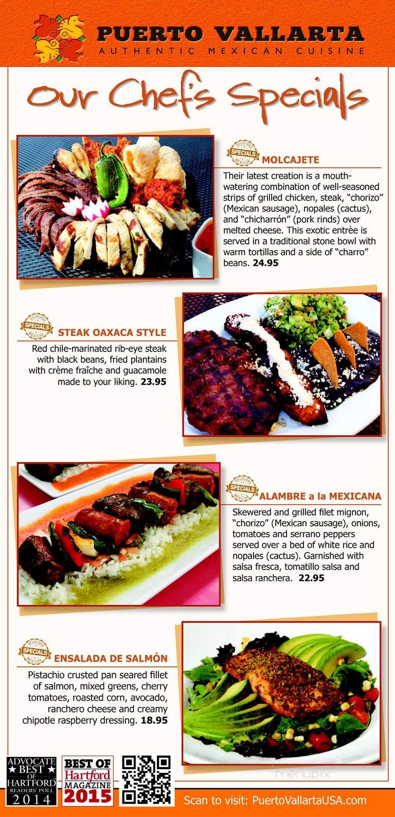 Puerto Vallarta - Danbury, CT menu_pic