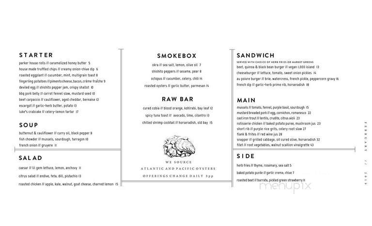 Luke's Kitchen and Bar - Orlando, FL menu_pic