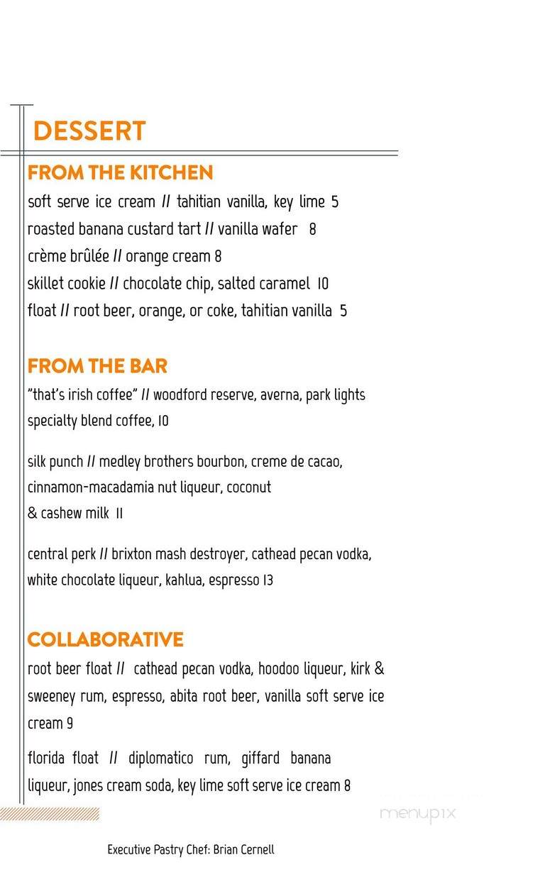 Luke's Kitchen and Bar - Orlando, FL menu_pic