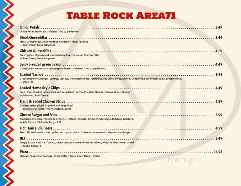 Table Rock Area71 - Shell Knob, MO menu_pic