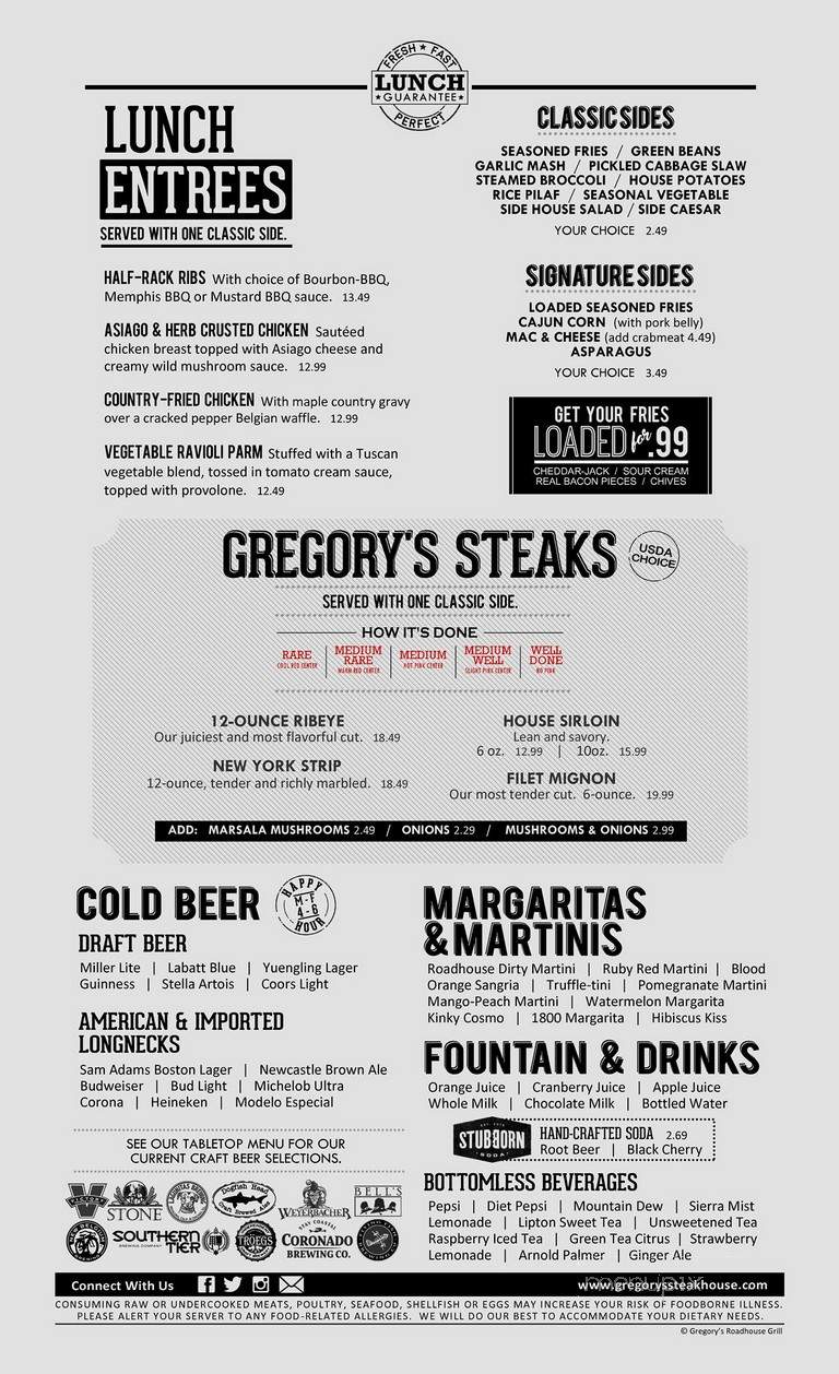 Gregory's Roadhouse Grill - Allentown, PA