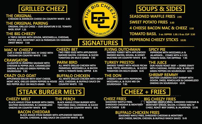 The Big Cheezy - New Orleans, LA menu_pic