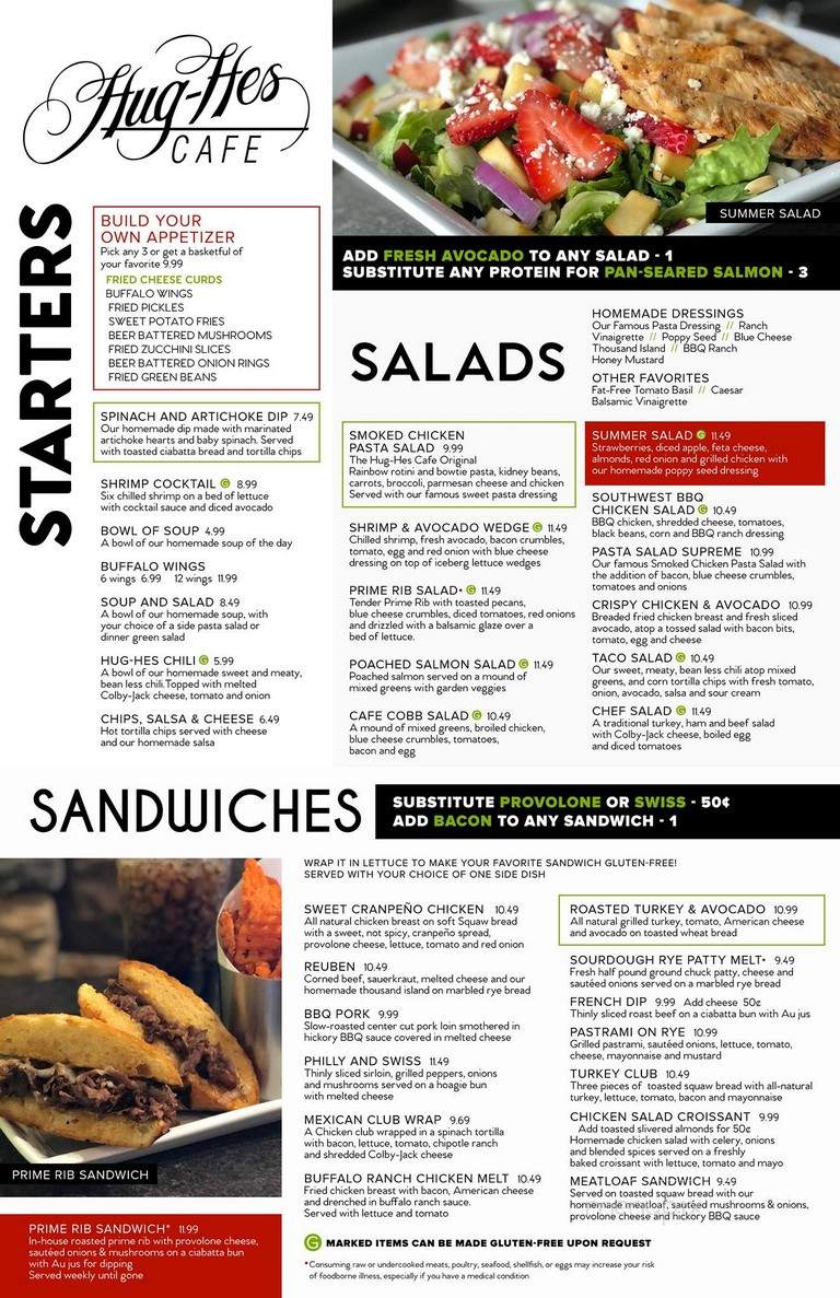 Hug-Hes - Ogden, UT menu_pic