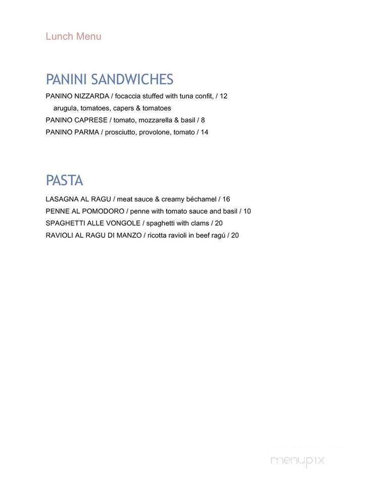 Ox Pasture - Red Lodge, MT menu_pic