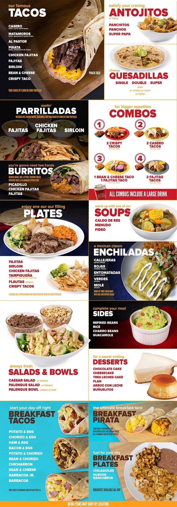El Taco Grill - San Antonio, TX menu_pic