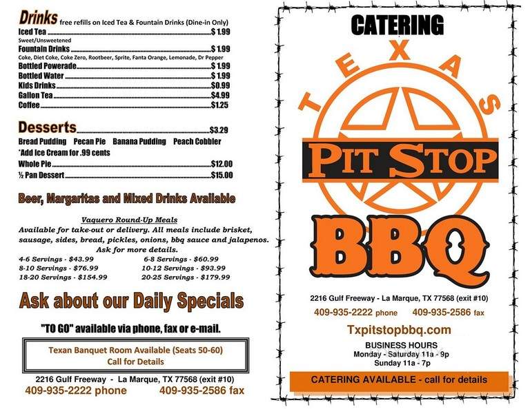 Texas Pit Stop BBQ - Galveston, TX