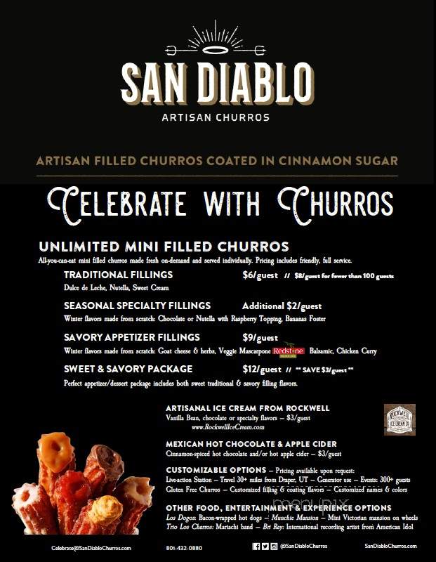 San Diablo Churros - Salt Lake City, UT menu_pic