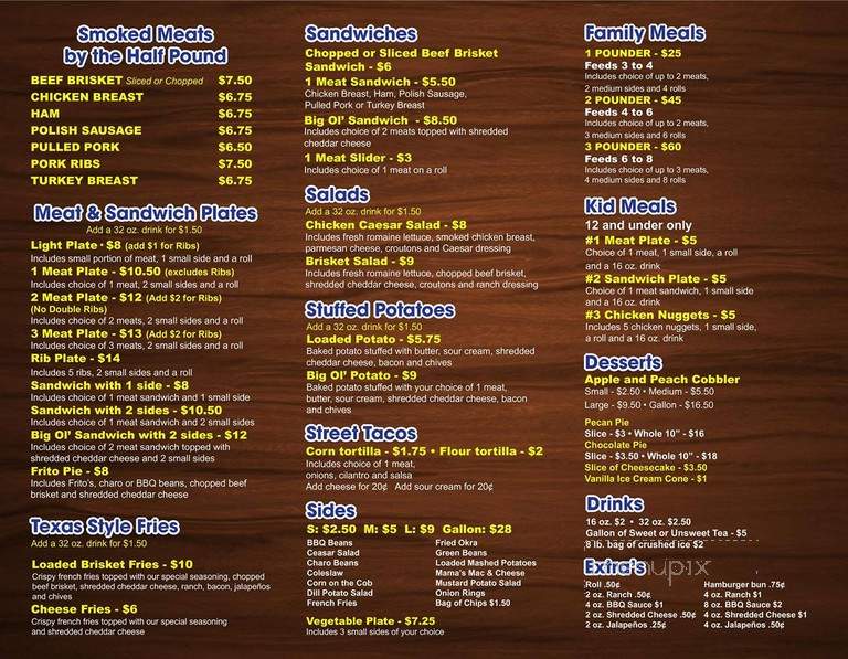 Southern BBQ - Sanger, TX menu_pic