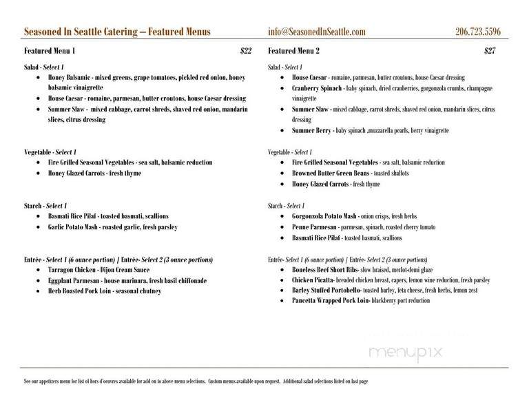 The Cafe at Seasoned in Seattle - Seattle, WA menu_pic