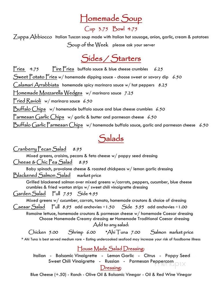 Abbiocco - Clarks Summit, PA menu_pic