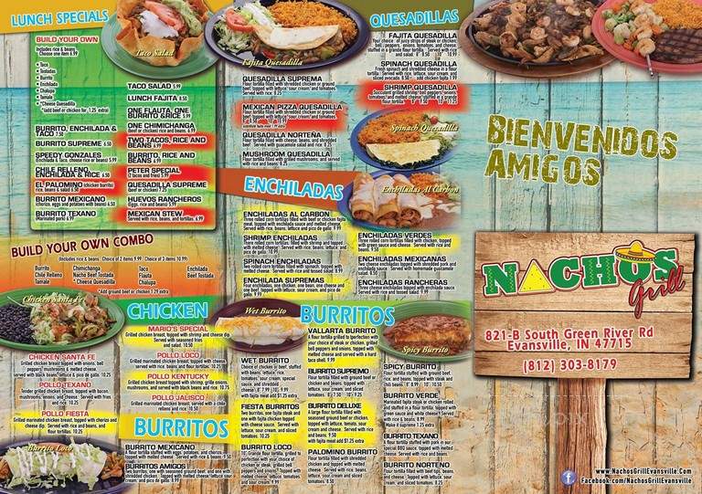 Nachos Grill - Evansville, IN menu_pic