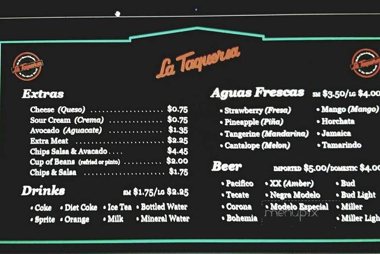 Taqueria @ Terrace Cafe - San Francisco, CA menu_pic