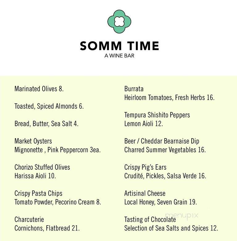 Somm Time - New York, NY menu_pic
