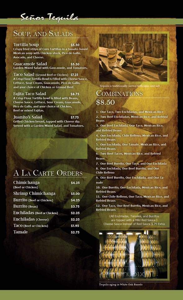 Senor Tequila - Conway, AR menu_pic