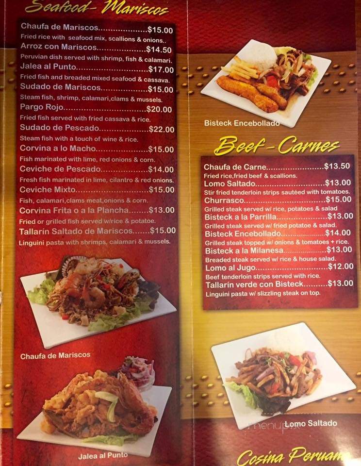 Punto Peruano - Plainfield, NJ menu_pic