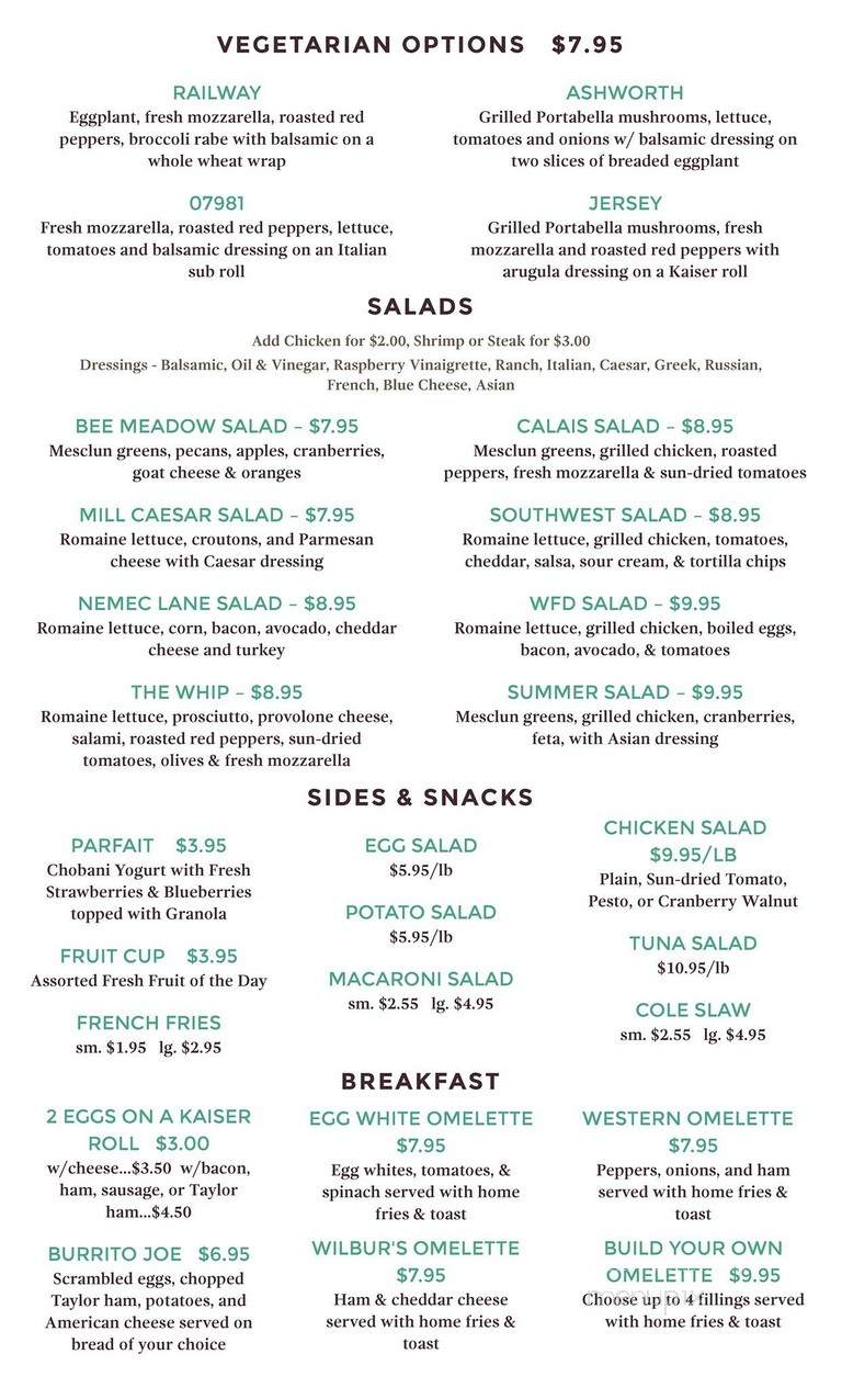 Whippany Deli - Hanover, NJ menu_pic