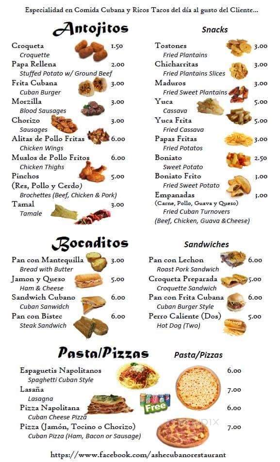 Ashe Cubano - Laredo, TX menu_pic