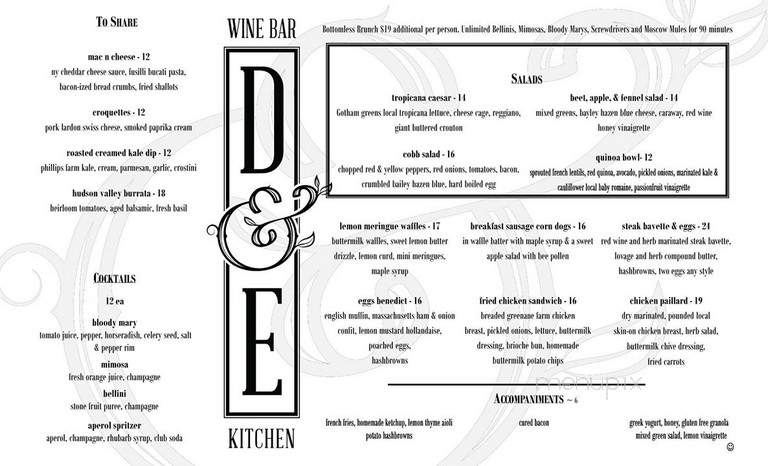 Dianne & Elisabeth - New York, NY menu_pic